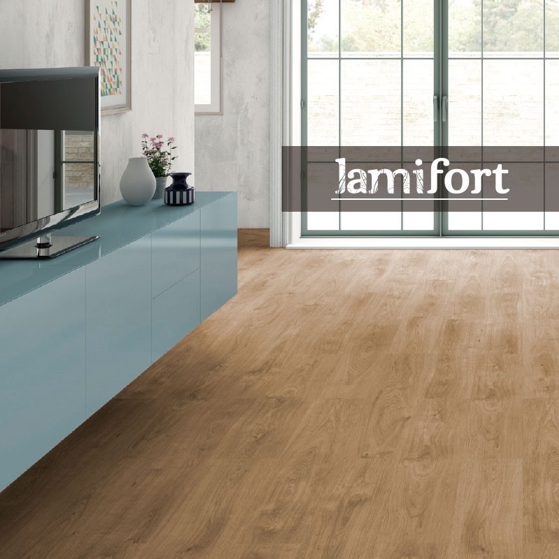 Piso Laminado Roble Natural Lamifort 197 X 1215 X 07 mm 10 Pzas (2.39M2)