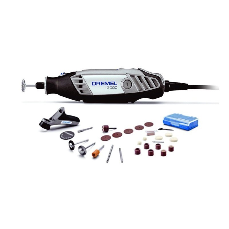 MULTIHERRAMIENTA ROTATIVA 130 W CON 2 ADITAMENTOS + 30 ACCESORIOS DREMEL 3000