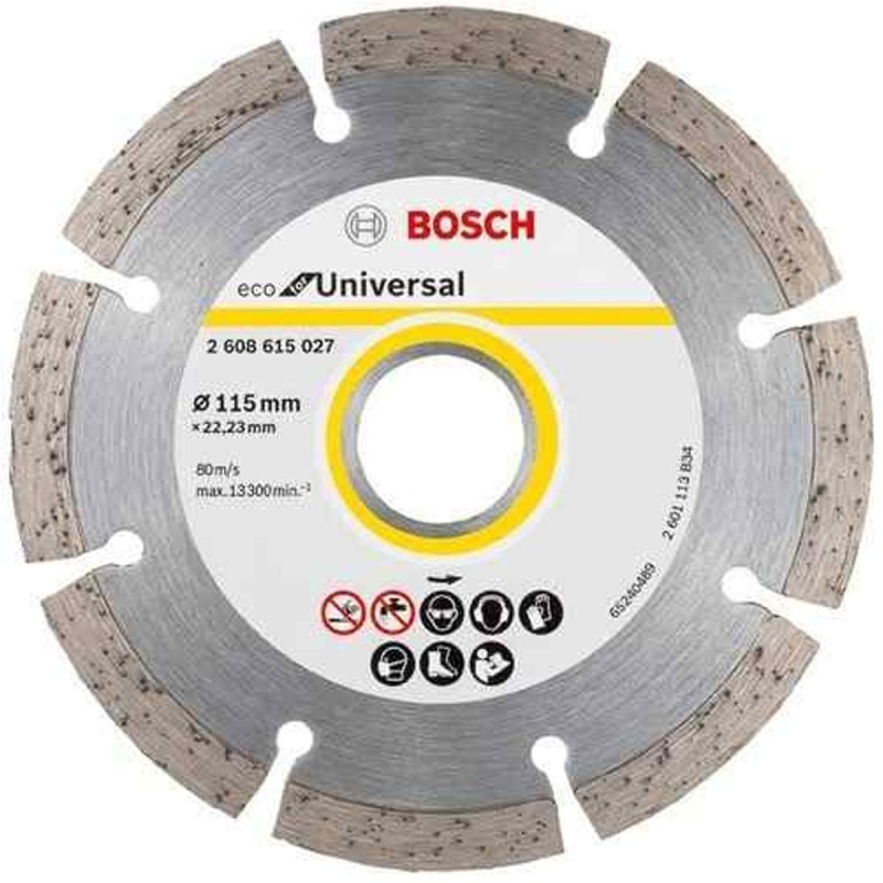 DISCO DIAMANTADO PROF. UPE SEGMENTADO (UNIV.) P/MAT. DE CONSTRUCCION 4 1/2" BOSCH 2608.615.027