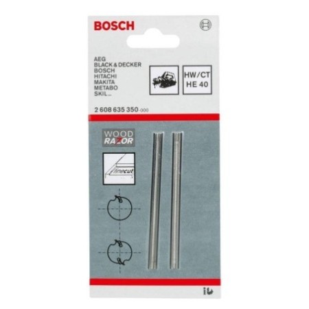 CUCHILLA CEPILLO ELECTRICO DELGADO (UNIVERSAL) GHO 20-82 MM BOSCH 2608.635.350