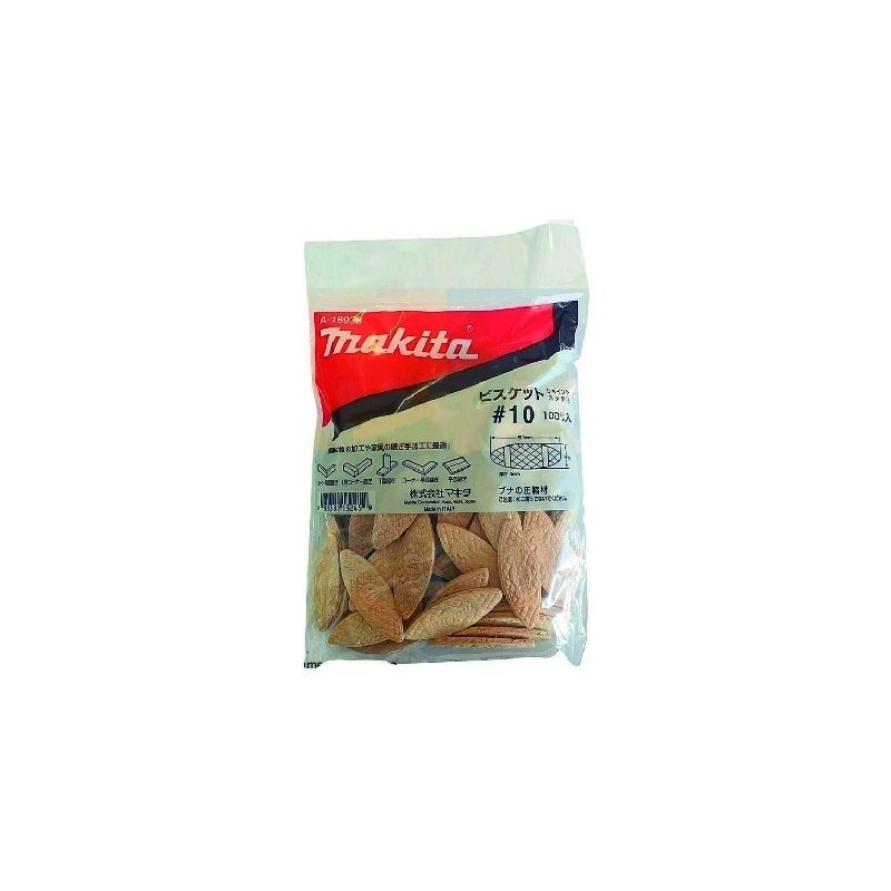 TARUGO PLANO (GALLETA) TIPO 10 54 X 19.5 MM (CJA X 100 PZAS) MAKITA A-16938