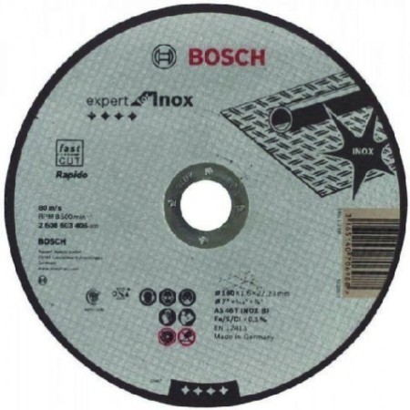 DISCO CORTE ACERO INOX EXPERT 7" (180MM) X 1.6 MM BOSCH 2608.603.406