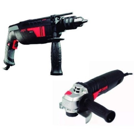 TALADRO PERCUTOR SKIL MOD. 6060 DE 1/2" 700W + ESMERIL ANGULAR SKIL MOD. 9004 DE 4.5" 830W 0615.A00.0LP