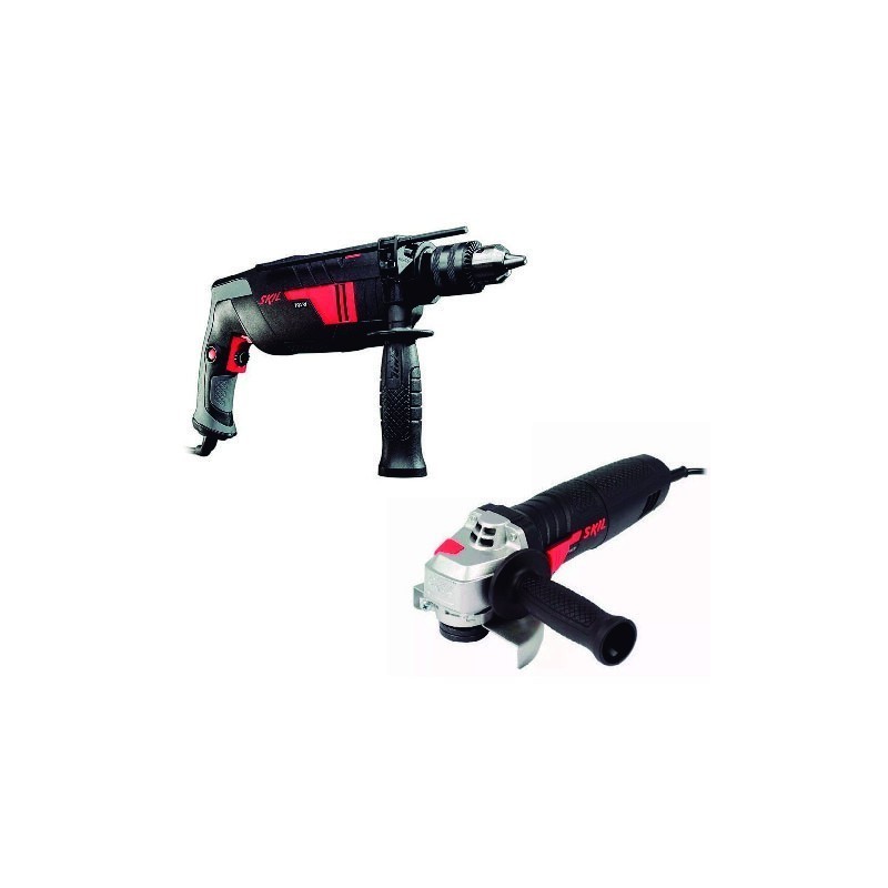 TALADRO PERCUTOR SKIL MOD. 6060 DE 1/2" 700W + ESMERIL ANGULAR SKIL MOD. 9004 DE 4.5" 830W 0615.A00.0LP