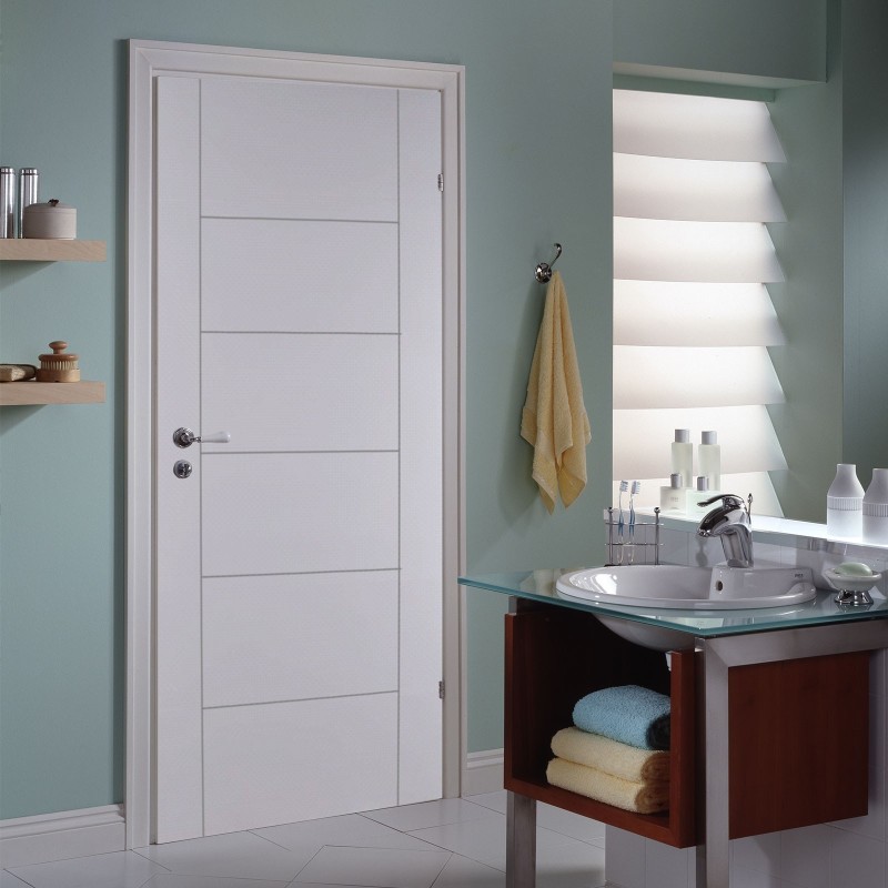 Puerta Hdf Opera Ruteada Prepint. Lisa Dimfer 0.70 X 2.07 40 mm