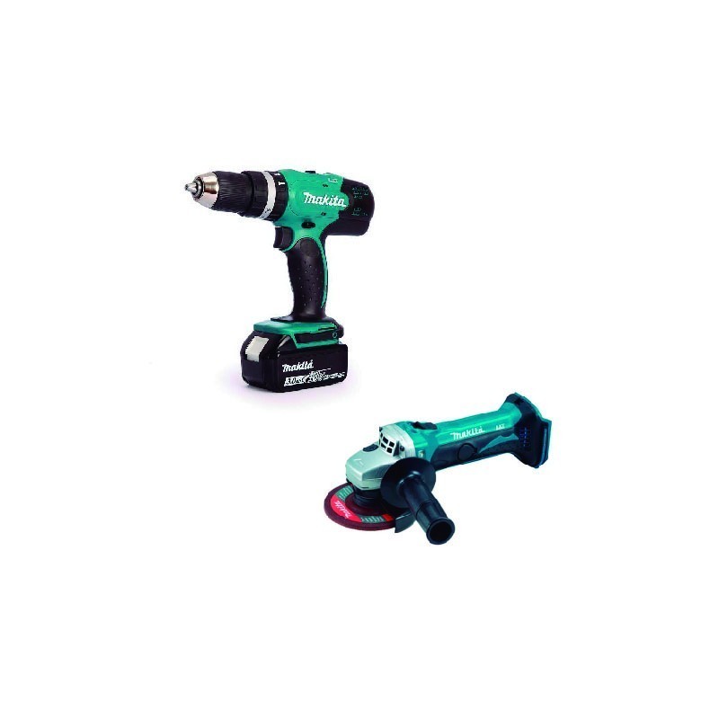TALADRO PERCUTOR 1/2" DHP453SFE + ESMERIL ANGULAR 4-1/2" DGA452Z