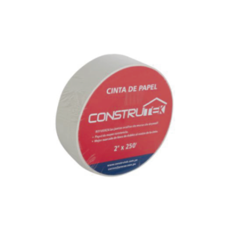 CINTA DE PAPEL P/DRYWALL CONSTRUTEK 2" X 250 YD (50MMX75MT) 408036