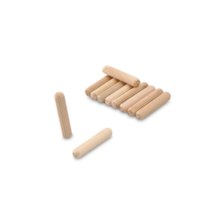 TARUGO D/MADERA RANURADO M8X40 (5/16) QA2001